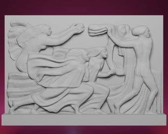 Impresión 3D de La meditación de Apolo y las Musas: inspirada en el Museo Bourdelle de París