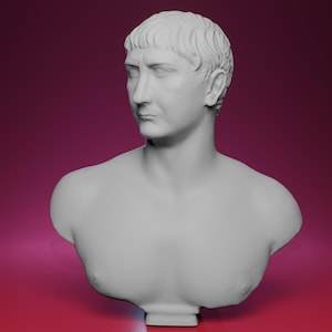 3D Printed Bust of Emperor Trajan – Inspired by The British Museum in London