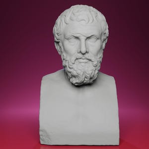 3D Printed Head of Xenocrates Sculpture – Inspired by the Uffizi Gallery in Italy