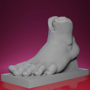 3D Printed Colossal Foot of Constantine – Inspired by the Basilica of Maxentius in Rome
