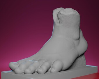 3D Printed Colossal Foot of Constantine – Inspired by the Basilica of Maxentius in Rome