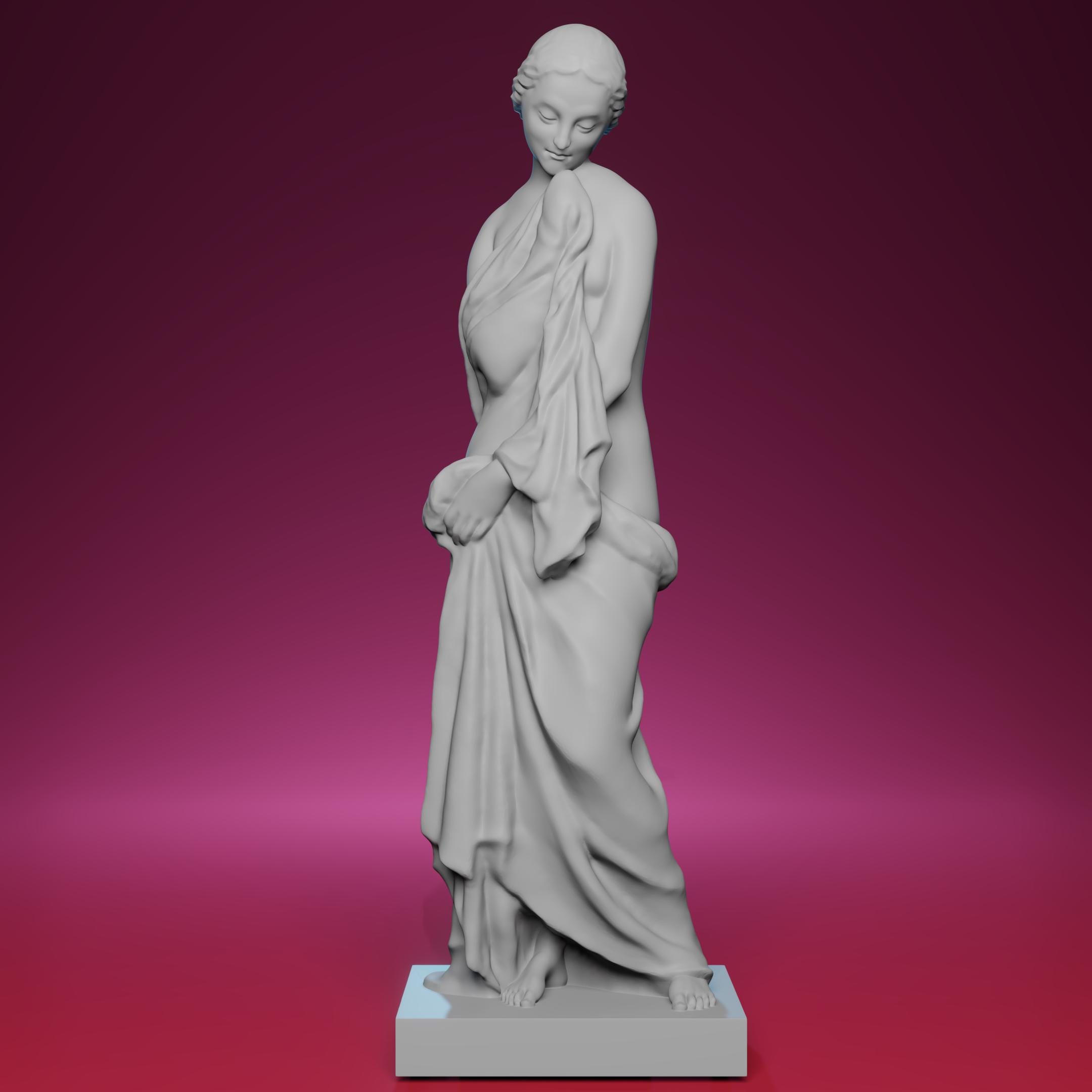 3Dプリントされた慎み深い像（La Pudeur） - パリのルーブル美術館に
