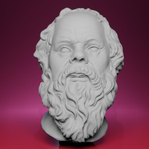3D Printed Bust of Socrates – Inspired by The Louvre Museum in Paris
