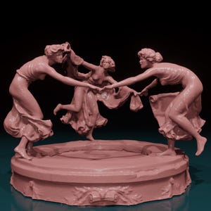 3D Printed Nymphenbrunnen Sculpture – Inspired by Antwerp in Belgium