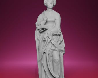 Statua di Santa Margherita stampata in 3D – Ispirata al Petit Palais di Parigi