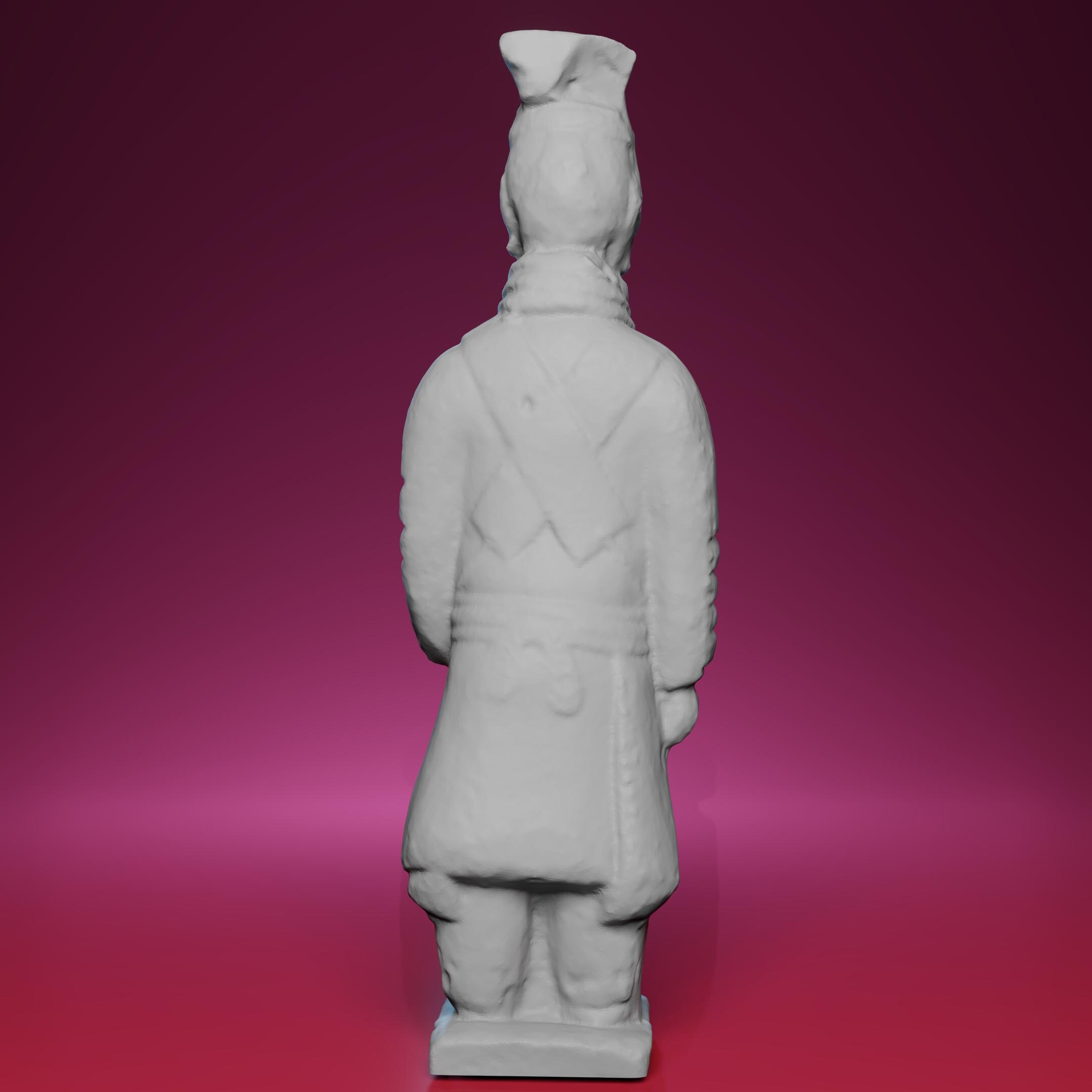 3Dプリントの兵馬俑像 - 中国の秦始皇帝陵博物館にインスパイアされた