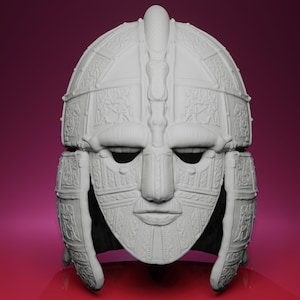 3D Printed Sutton Hoo Helmet – Inspired by Anglo-Saxon Artifact, British Museum