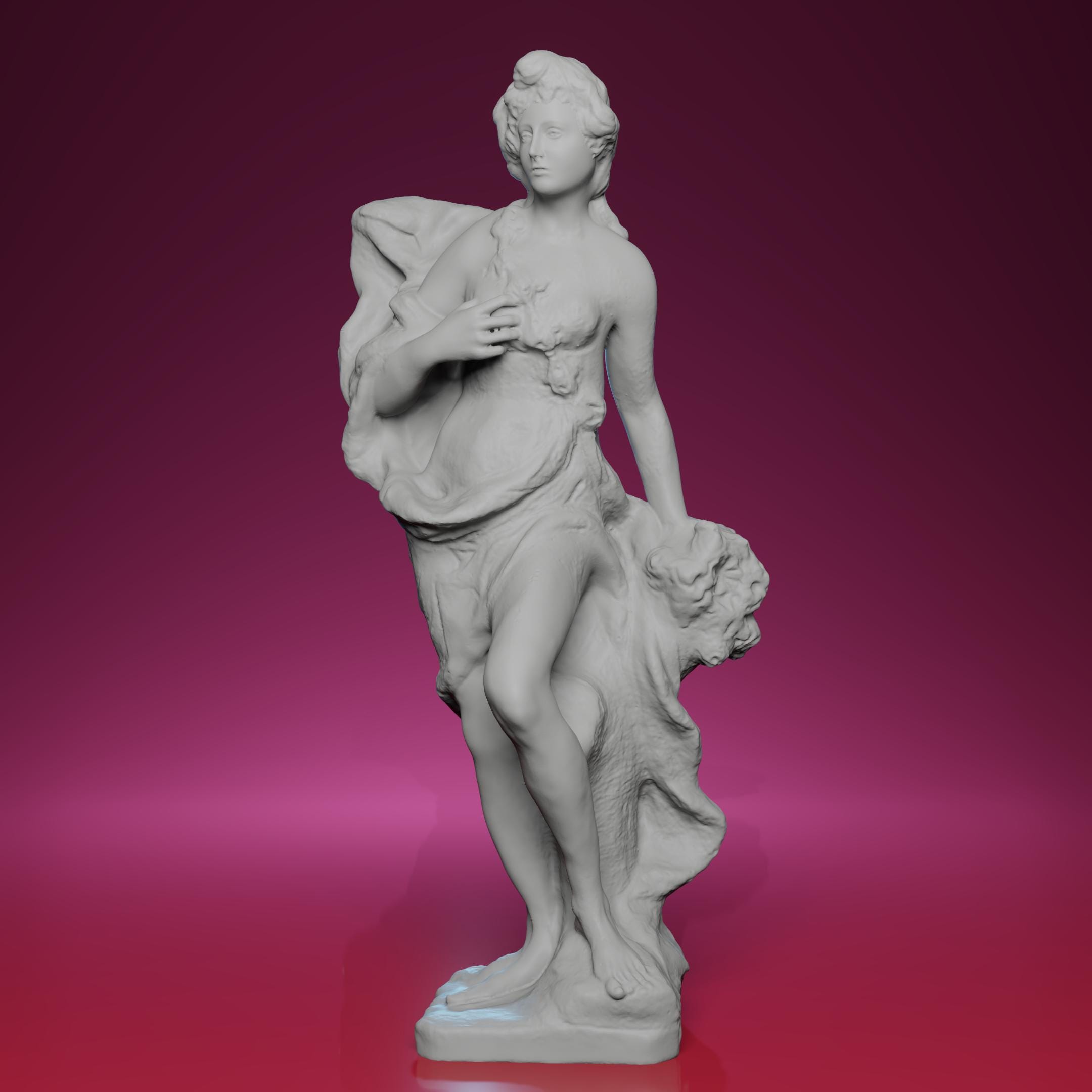 3D Printed Flora Statue – Inspired by the Lapidarium of the