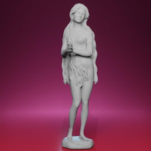 3D Printed St. Mary Magdalene Sculpture – Inspired by the Louvre Museum in Paris