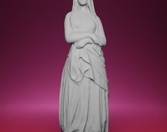 Estatua de Santa Genoveva impresa en 3D: inspirada en el Jardín de Luxemburgo de París