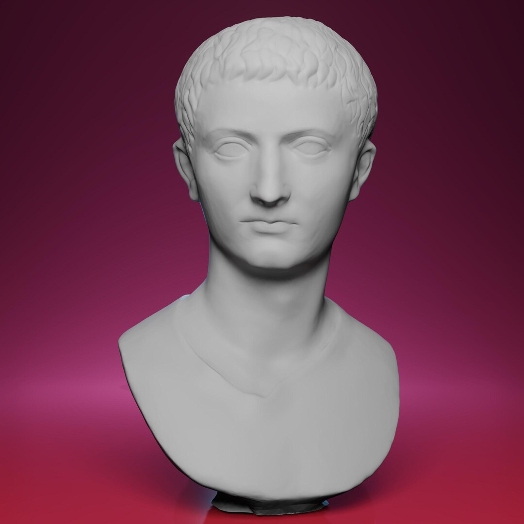 ミドルエイジ Tiberius 英語 1枚 middle ages 希少 3D Printed Emperor Tiberius Bust – Inspired by the British Museum