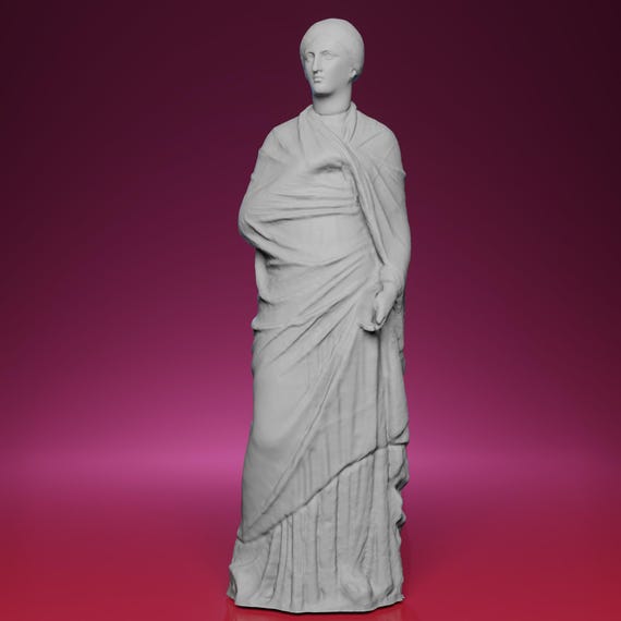 3DプリントされたKore、ペルセポネ像 - ギリシャのテッサロニキ考古学