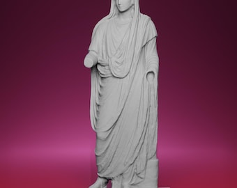 3D Printed Augustus as Pontifex Maximus – Inspired by the Palazzo Massimo in Rome