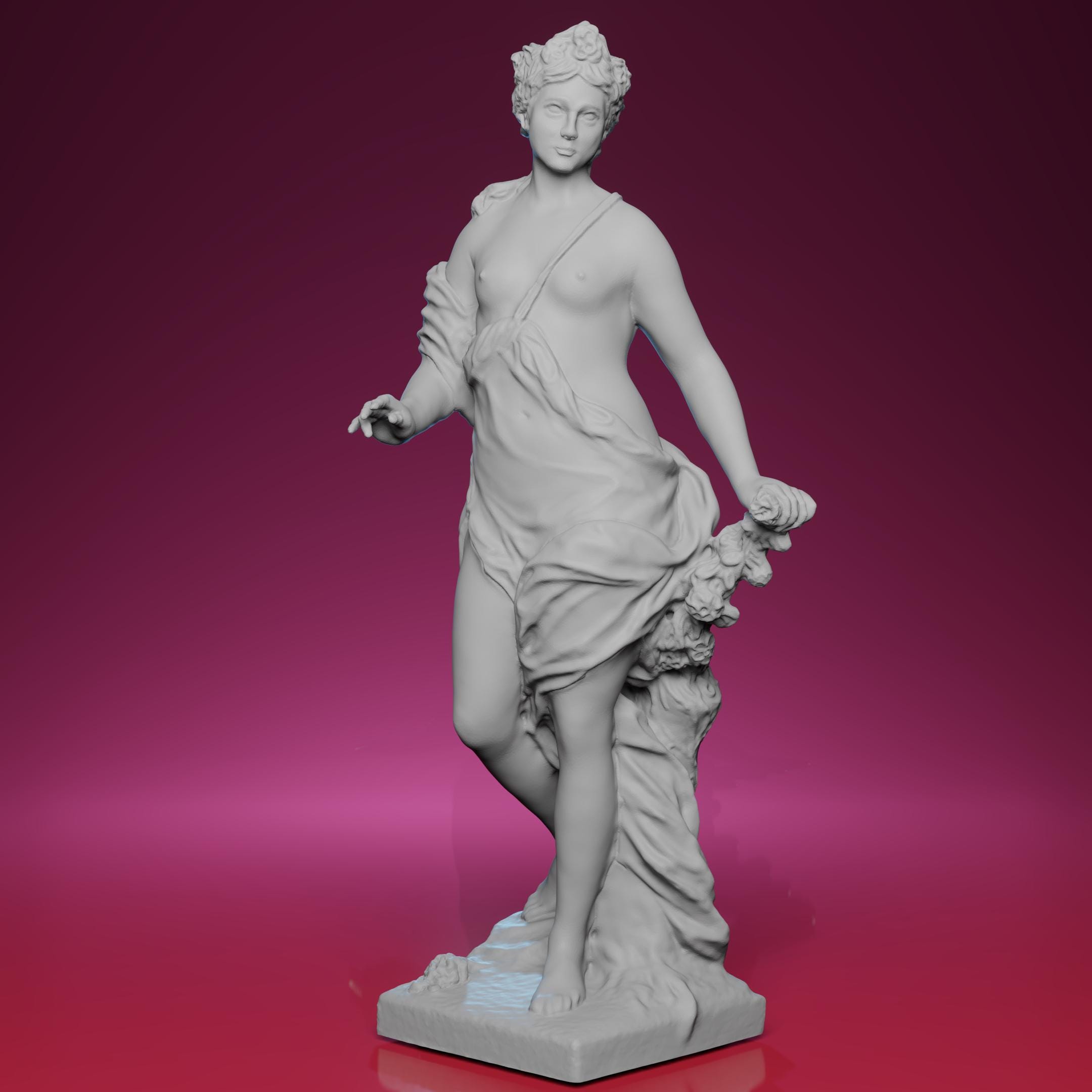 3D Printed Flora Statue – Inspired by the Louvre Museum in Paris