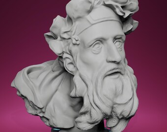 3D Gedruckte Chryses Büste - Inspiriert vom Louvre Museum in Paris