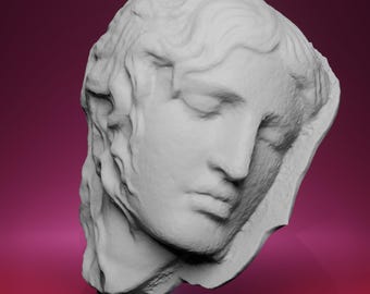 3D Printed Ludovisi Medusa (fury) Sculpture – Inspired by the