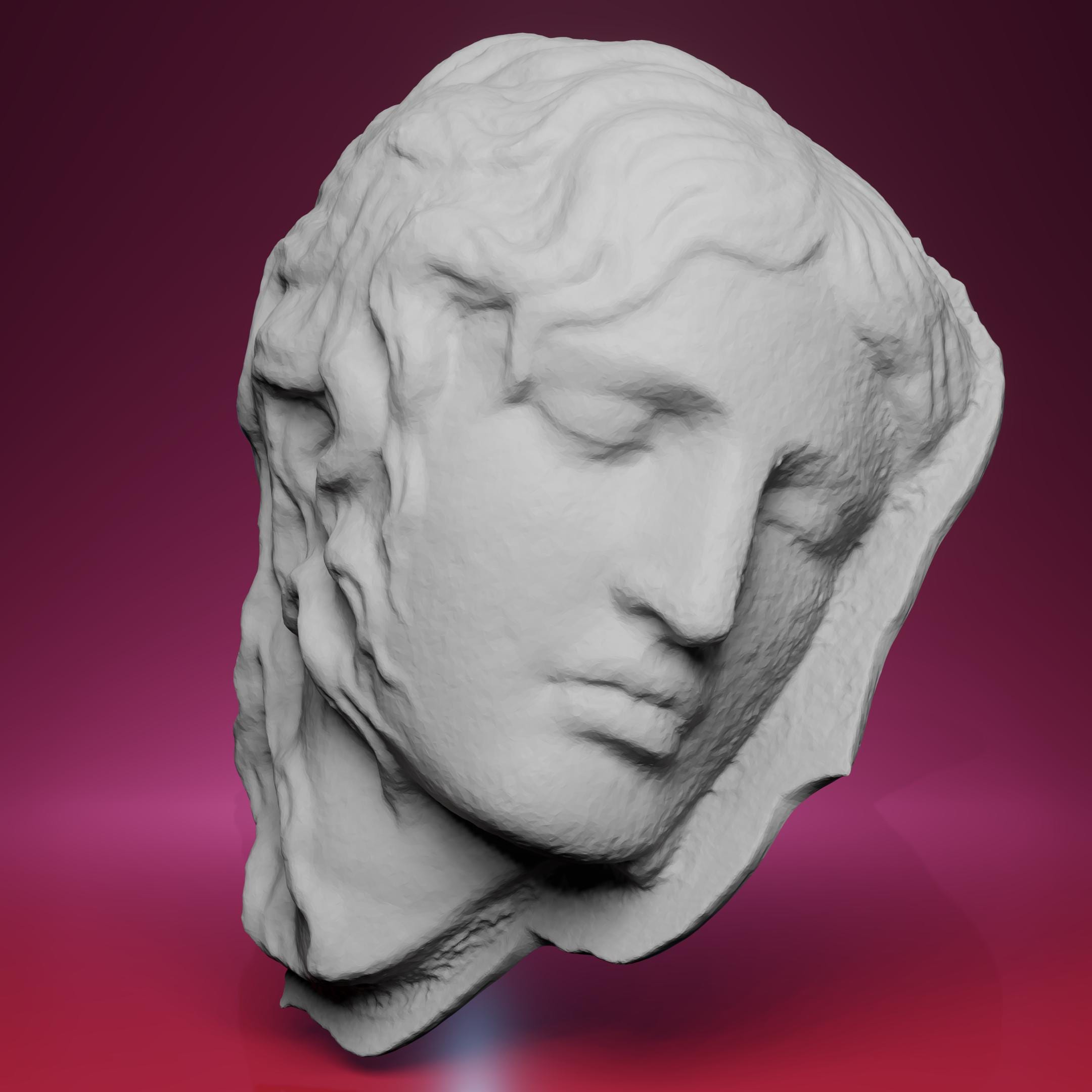 3D Printed Ludovisi Medusa (fury) Sculpture – Inspired by the