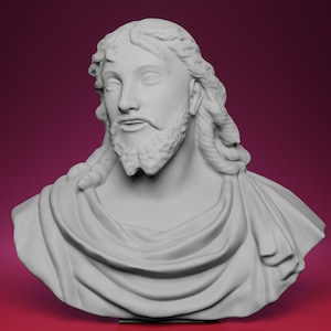 3D Printed Bust of Christ Sculpture – Inspired by the Bode Museum in Berlin
