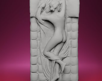 3D Printed Sleeping Hermaphroditus Sculpture – Inspired by  the Louvre Museum in Paris, France