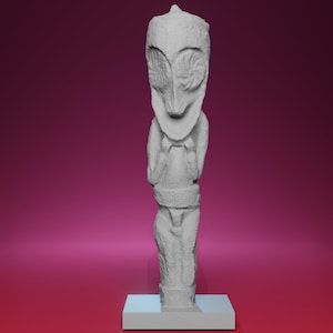 3D Printed Ambrym Totem Sculpture – Inspired by the Quai Branly in Paris