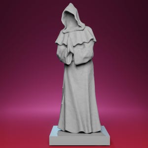 3D gedruckte betende Mönch Bartholomäus Statue - Inspiriert vom dänischen Königsgarten in Etsy