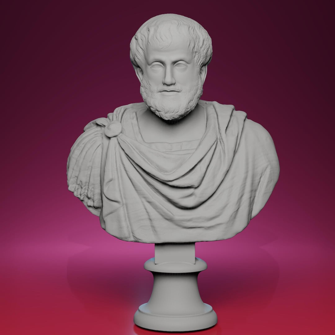 3D Printed Bust of Aristotle, Palazzo Altemps – Inspired by Ancient