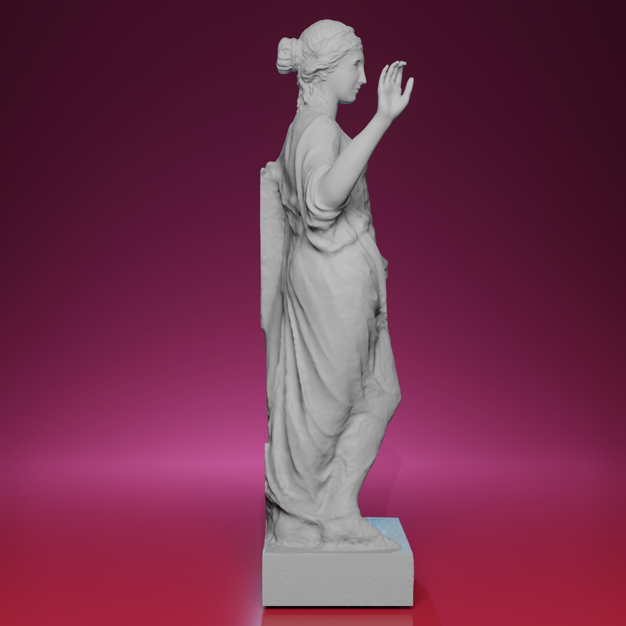 3D Printed Leaning Aphrodite Statue - Inspired by Museo