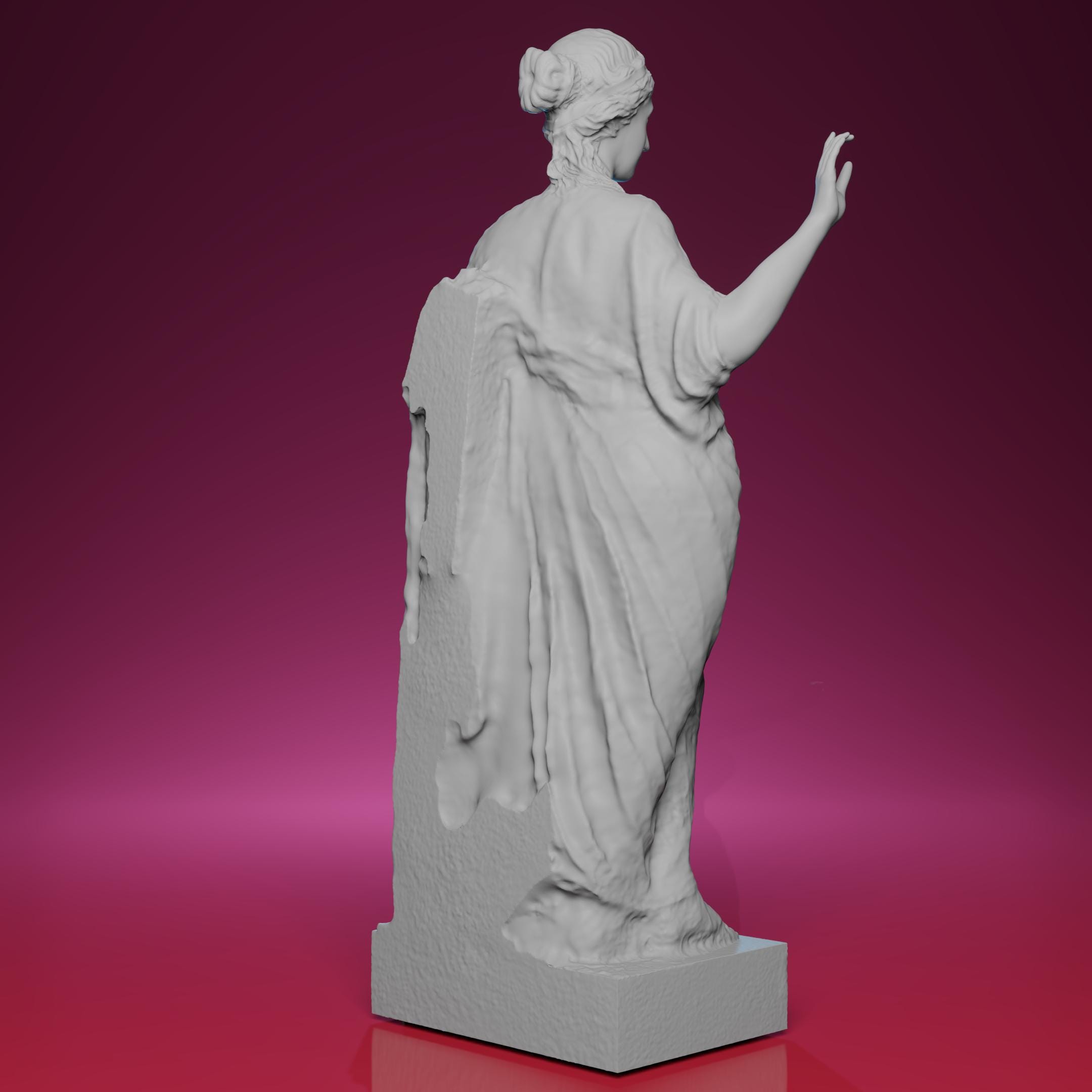 3D Printed Leaning Aphrodite Statue - Inspired by Museo