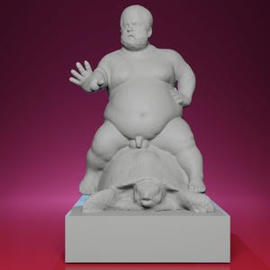 3D Printed Fountain of Bacchus – Renaissance Sculpture Replica from Boboli Gardens