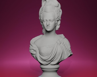 3D Printed Bust of Marie Antoinette – Inspired by the Palazzo Pitti in Italy