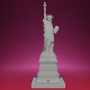 3D Printed Statue of Liberty Model – Inspired by New York Landmark, American Symbol, Historical Decor Piece