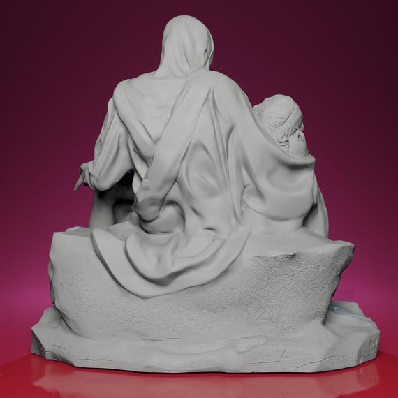 3D Printed Pieta Statue – Inspired by St. Peter's Basilica