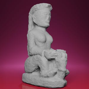 3D Printed Figure of a Woman from Sumatra – Inspired by the Quai Branly Museum in Paris