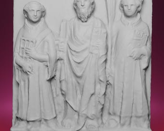 3D Printed Relief of San Paolo, San Lorenzo & Santo Stefano – Inspired by Castello Sforzesco in Italy