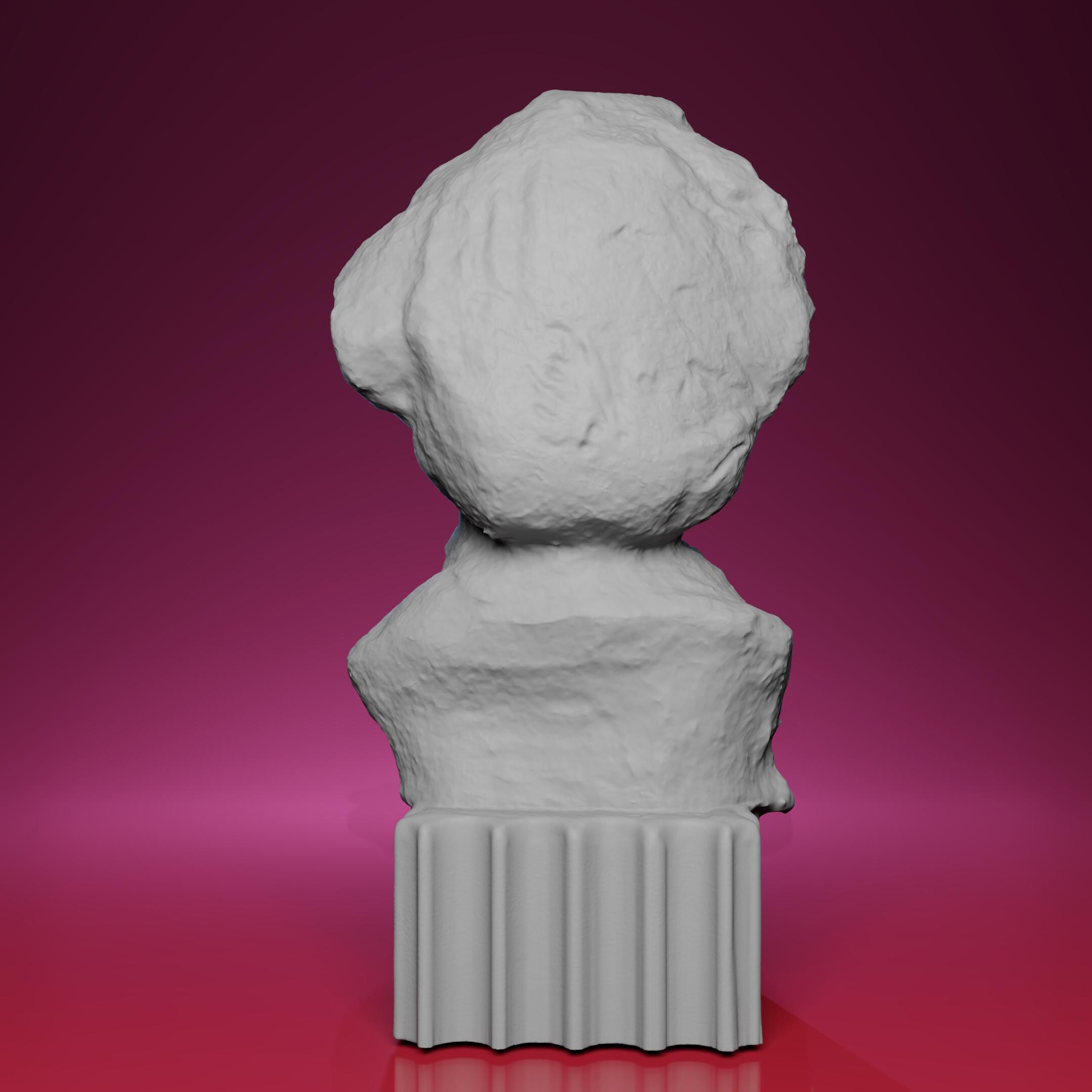 3Dプリントされたフレデリック・ショパンの胸像 – モスクワの