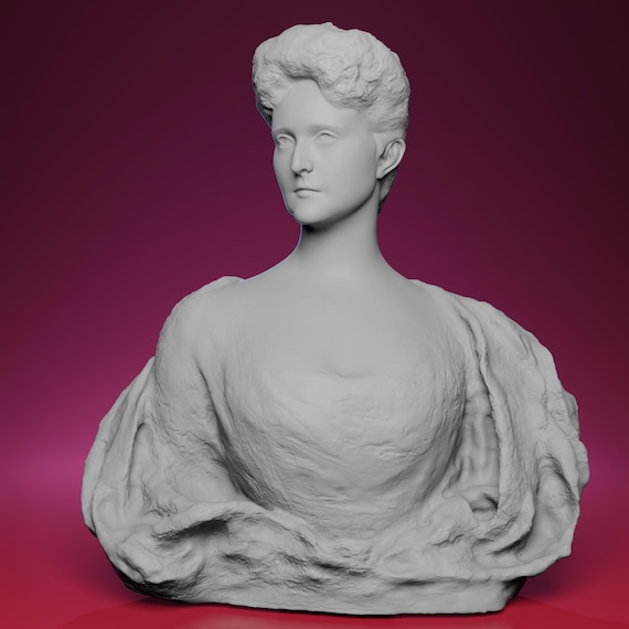 3Dプリントされたアレクサンドラ・フョードロヴナの胸像 - ローマの 