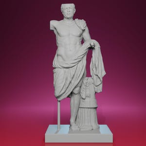 3D Printed Roman Soldier so-called Tivoli General Statue – Inspired by the National Roman Museum in Rome
