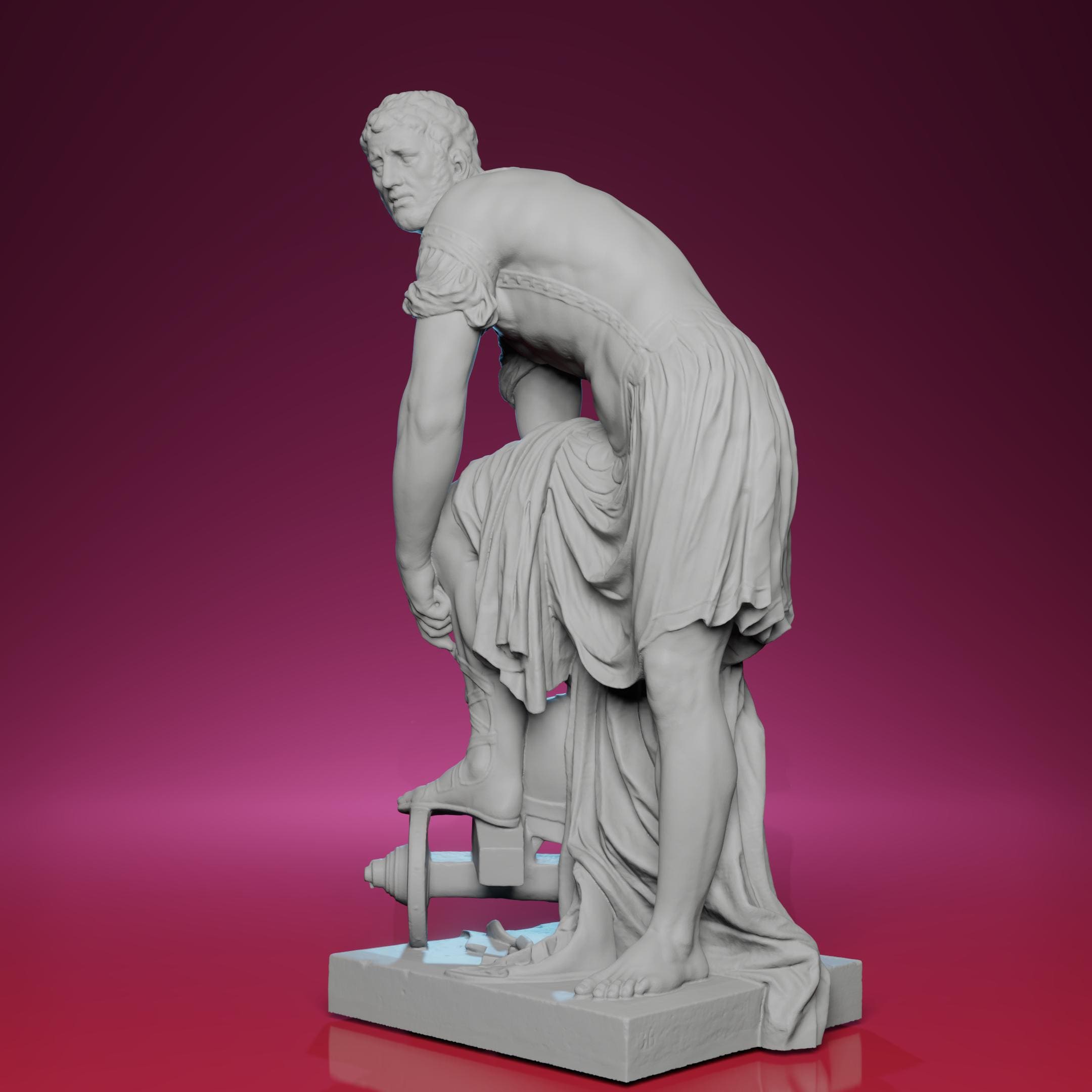 3D Printed Lucius Cincinnatus Sculpture – Inspired by the