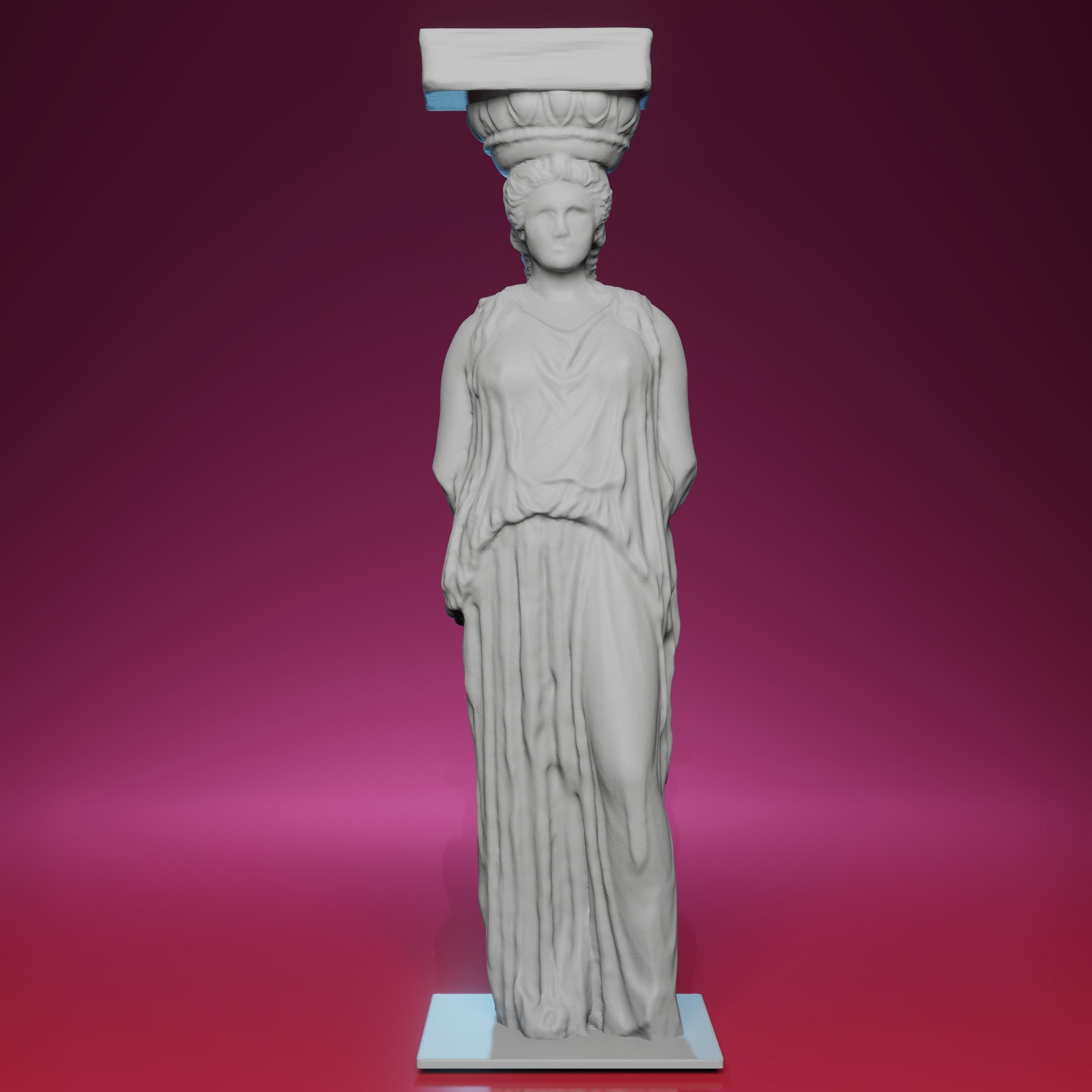 エレクテイオンのカリアティード像を3Dプリントで再現 - ロンドンの