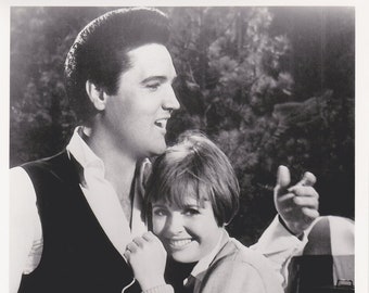 Vintage Elvis Presley Photo, "Spinout"  Movie Promo  8x10 Deborah Walley, Black and White Picture of Mike & Les Hug