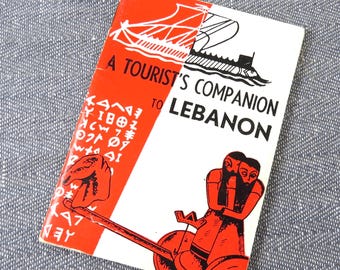 Guide touristique vintage du Liban, livret gratuit de Middle East Airlines