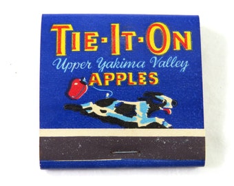 Vintage Tie It On Matchbook, Upper Yakima Valley Tieton Wash, FH Cubberley Fruit Co Apple Crate Advertising Matches, Controversial Design