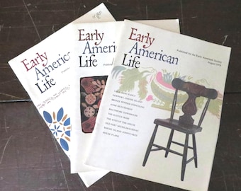 Vintage Early American Life Magazines, 1979 Lot of 3