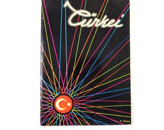 TURQUIE 1957 Livret de la foire commerciale internationale de Francfort, l'histoire de la Turquie, des lieux, des photos