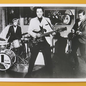 SPINOUT Elvis Presley Band Photo, Vintage  B&W Movie Promo 8x10,  Deborah Walley Jack Mullaney