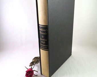 Gullivers Travels by Jonathan Swift, 1940 Edition, Hardcover in Slip Cover