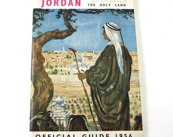 Guide de 1956 sur la Jordanie, Terre Sainte, brochure d'informations touristiques