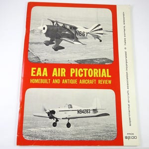 EAA Air Pictorial Homebuilt and Antique Aircraft Review, Aug 1966,  B/W Photos, Sport Flying, Experimental Aircraft Association Pictorial