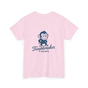 Unisex Heavy Cotton Tee - &#39;Troublemaker&#39; Fun Graphic Tee for Casual Style