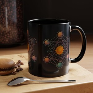 Celestial Coffee Mug - Solar System Design, Astrology Gift, Universe Decor, Spirituality Mug, Astronomy Lover